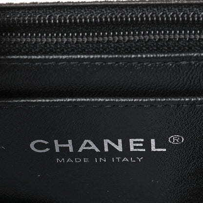 Chanel Metallic Lambskin Quilted Mini Square Flap Gold Black 6 of 11