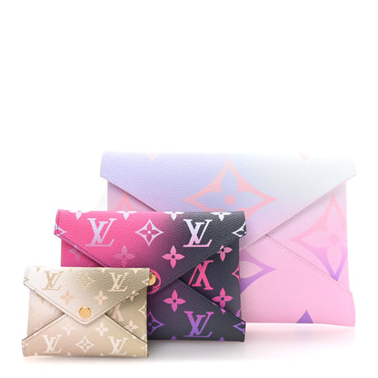 Louis Vuitton Monogram Giant Spring In The City Kirigami Pochette Set Sunrise Pastel Midnight Fuchsia Sunset Kaki 1 of 8