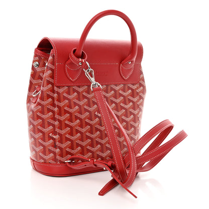 Goyard Goyardine Calfskin Mini Alpin Backpack Red 2 of 9