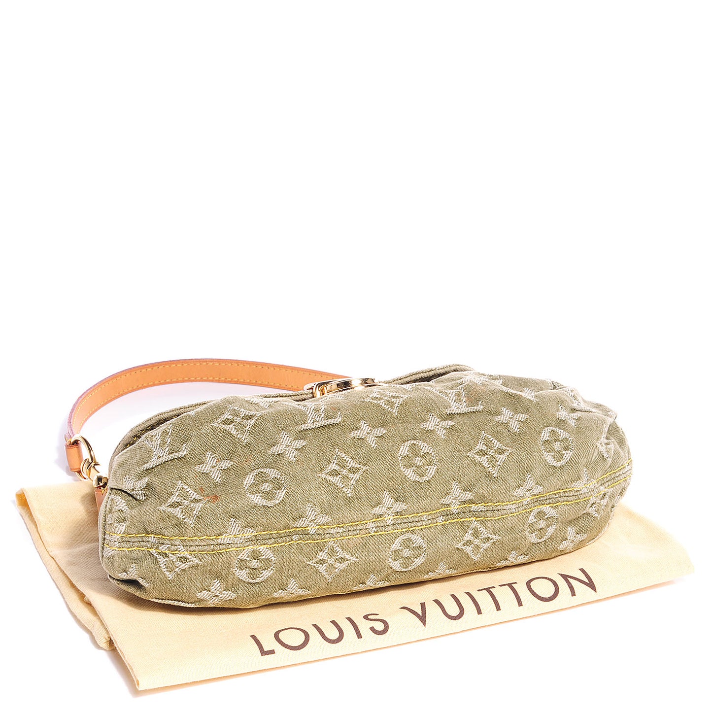 Monogram Denim Mini Pleaty Lichen