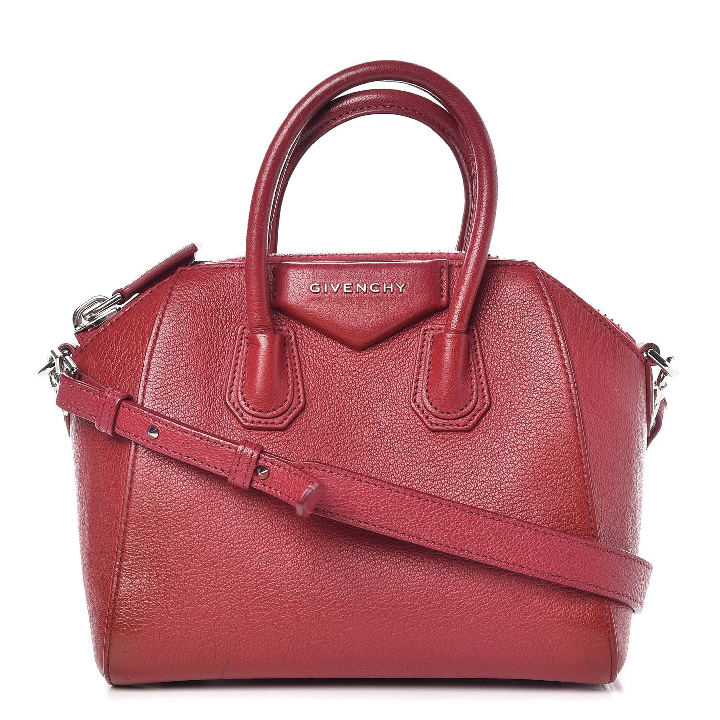 Sugar Goatskin Mini Antigona Raspberry