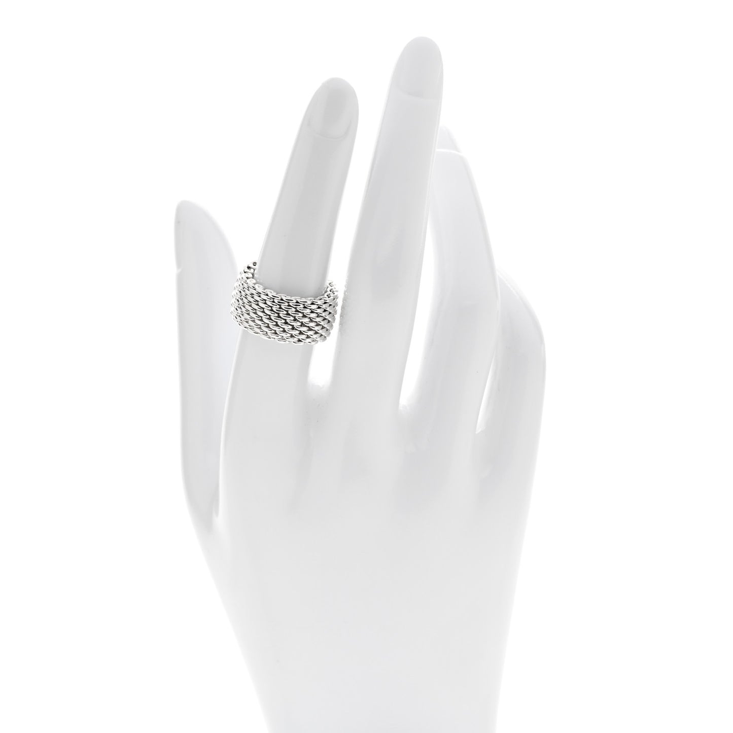 Sterling Silver Somerset Mesh Ring 51 5.75