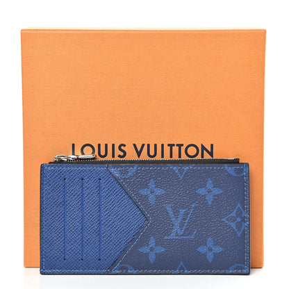 Louis Vuitton Monogram Taiga Coin Card Holder Cobalt 8 of 8