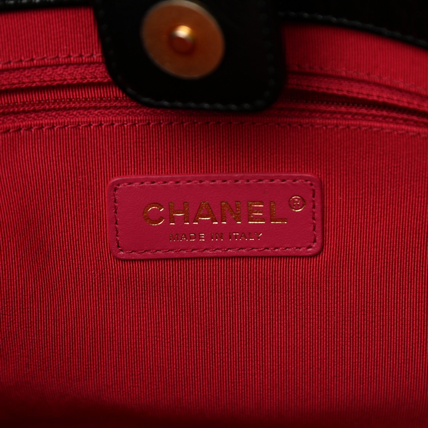 Chanel Shiny Aged Calfskin Shopping Bag Black 6 of 10