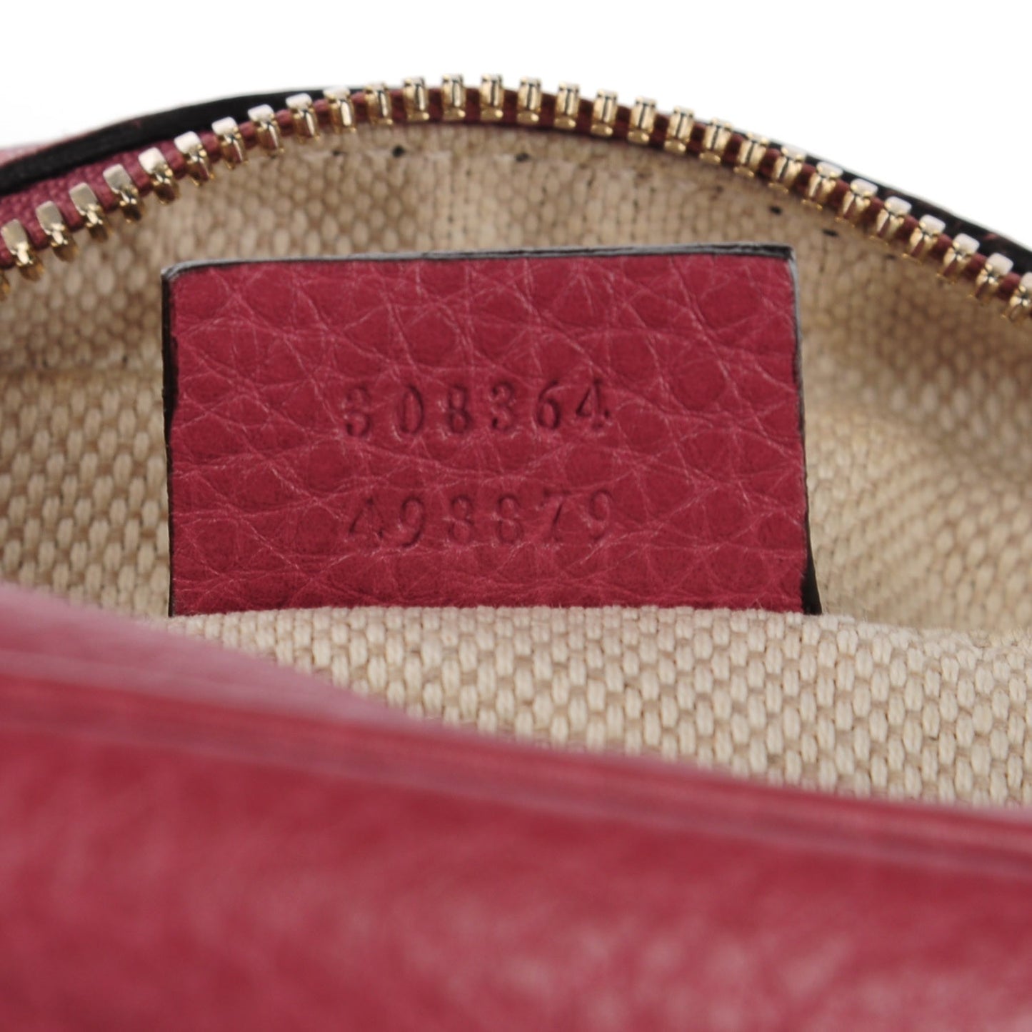 Pebbled Calfskin Small Soho Disco Bag Rose