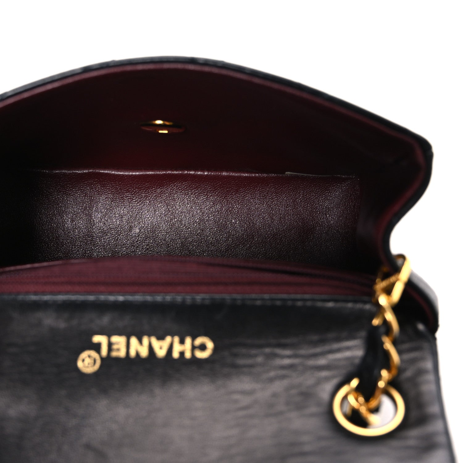 Chanel Lambskin Quilted Mini Square Flap Black 5 of 12