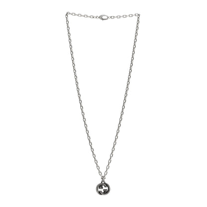 Gucci Sterling Silver Small Interlocking G Pendant Necklace 3 of 4