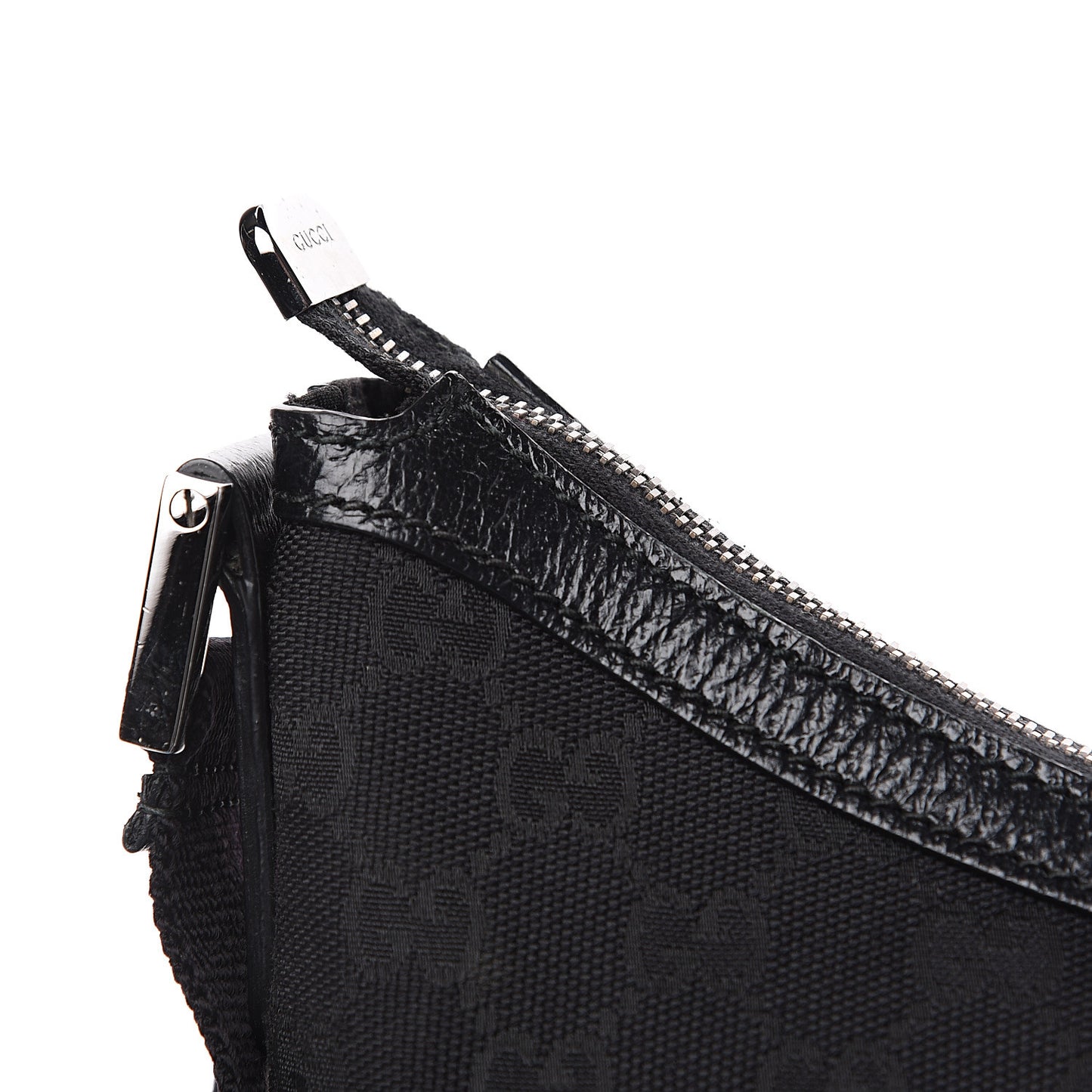 Monogram Medium Half Moon Hobo Black