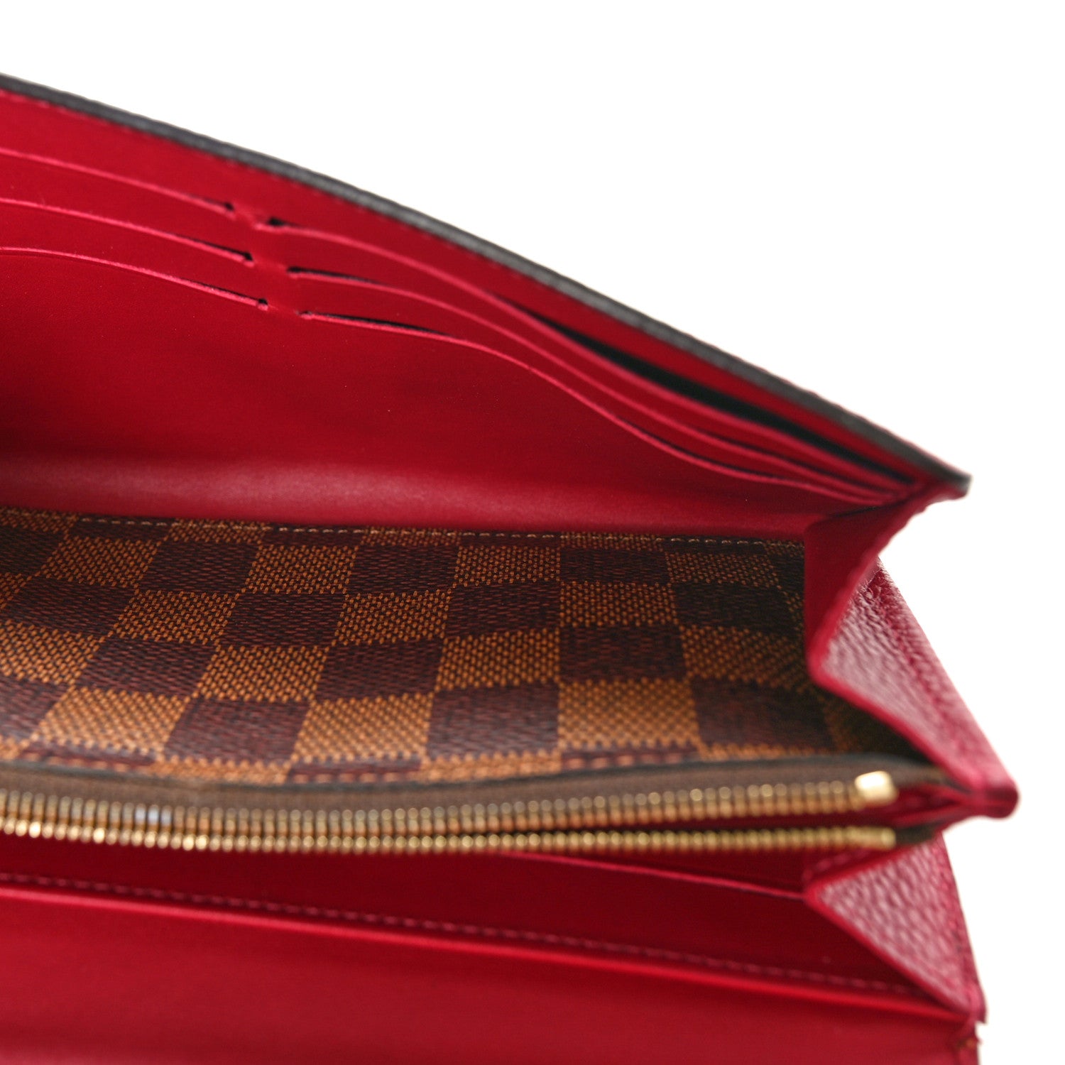 Louis Vuitton Damier Ebene Croisette Wallet Lie De Vin 5 of 8