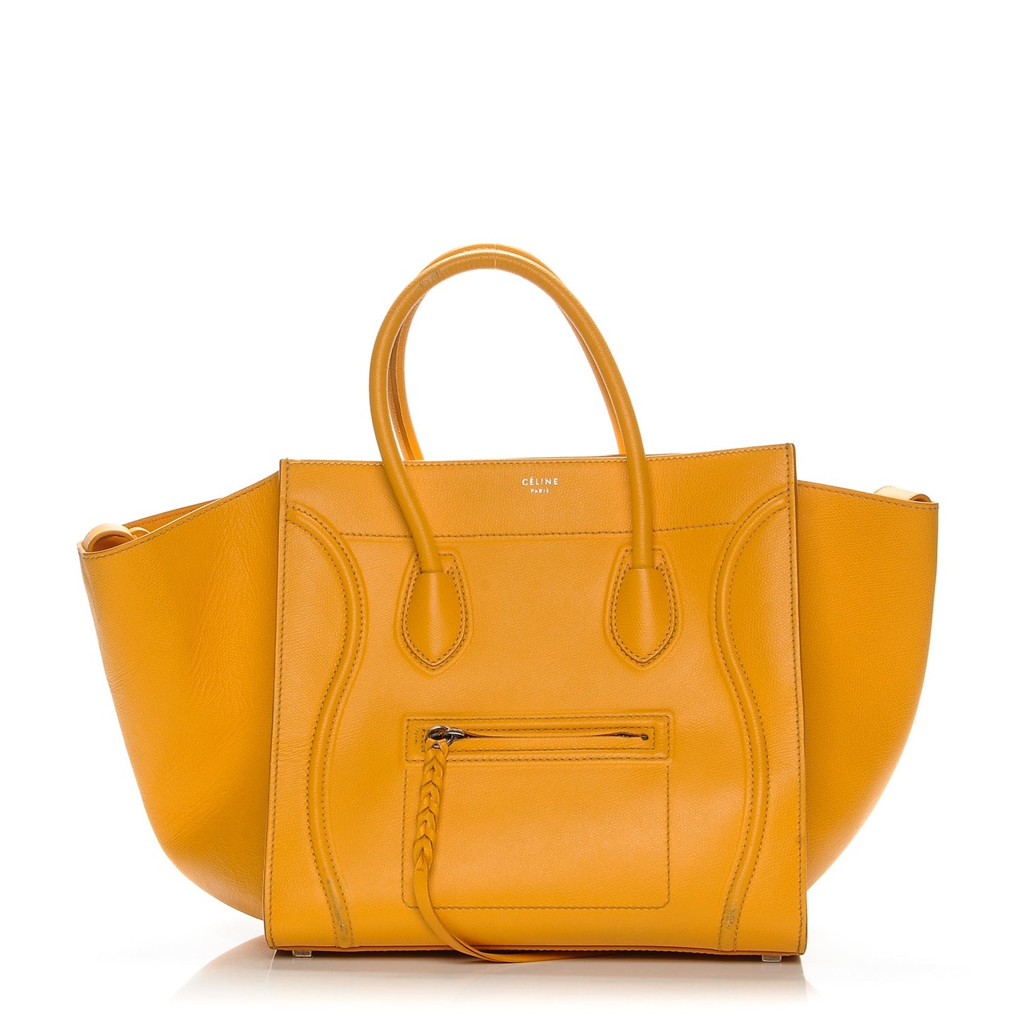 Grained Calfskin Medium Phantom Luggage Yellow
