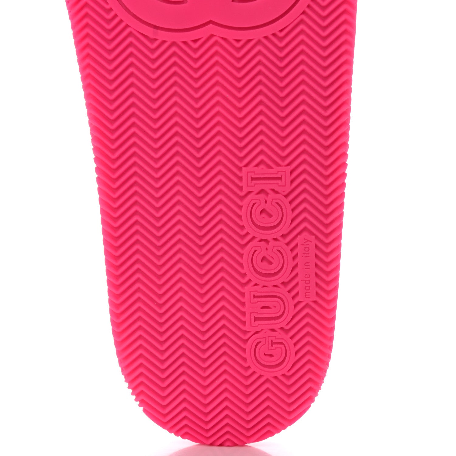 Gucci Rubber Web Womens Criss Cross Slide Sandals 39 Coral New Shamarock 6 of 8