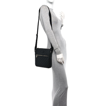 Gucci Guccissima Signature Small Messenger Bag Black 2 of 10