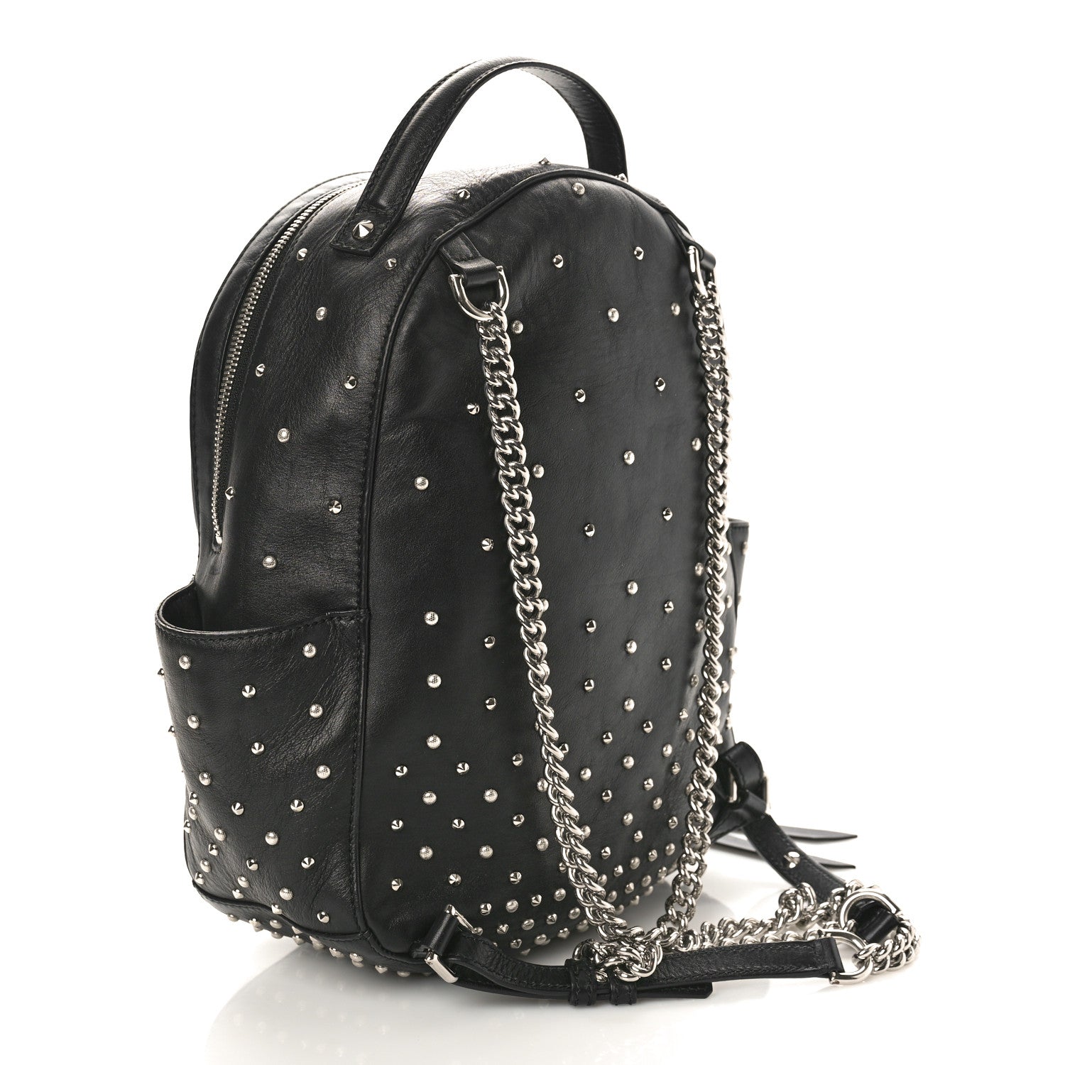 Alexander McQueen Calfskin Studded Small Backpack Black 2 of 10