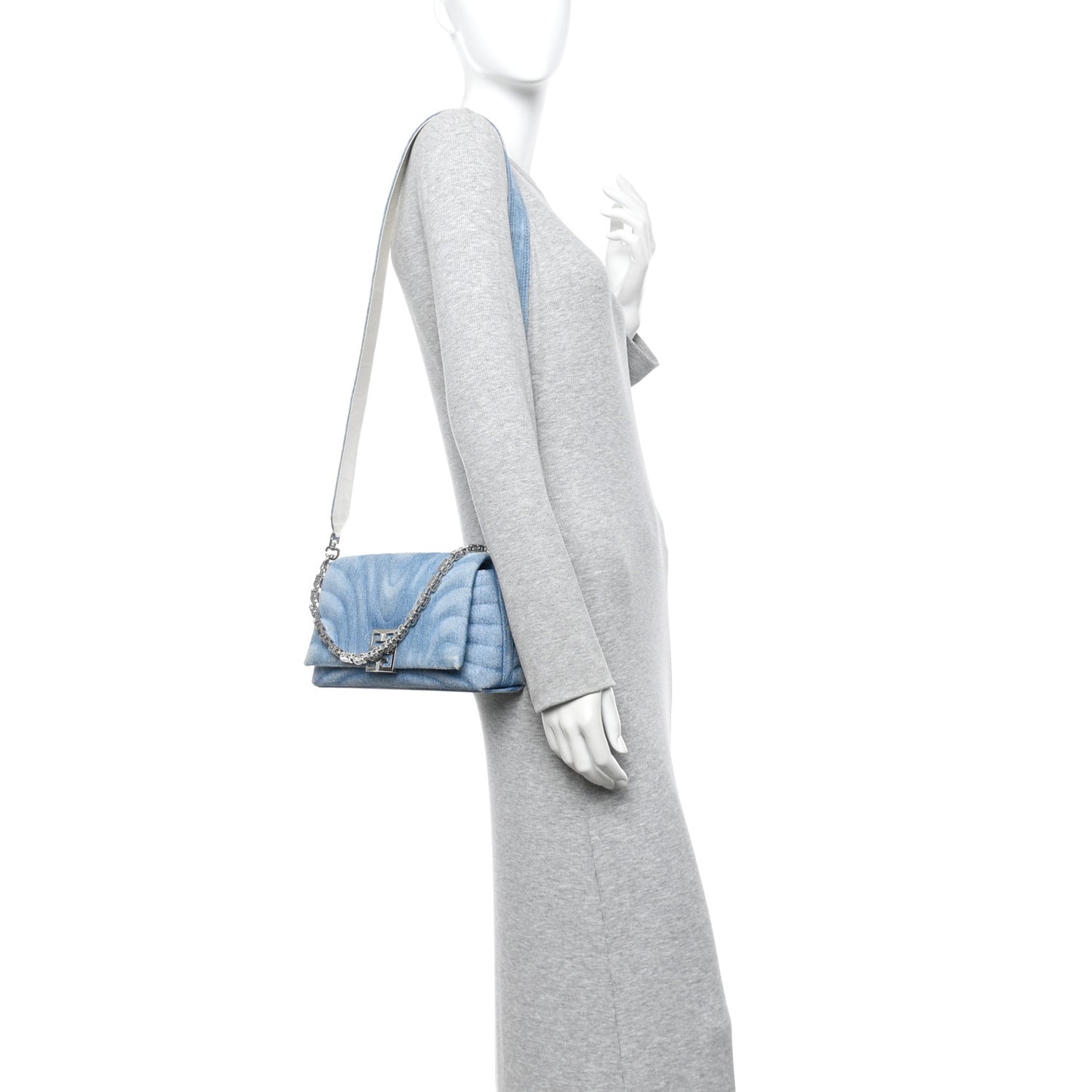 Denim Ombre Small 4G Shoulder Bag Blue