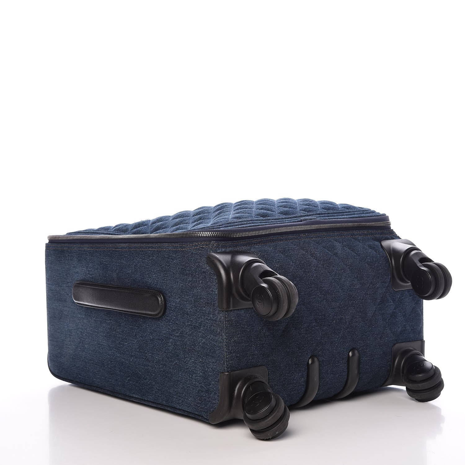 Chanel Denim Quilted Coco Cuba Charms Trolley 4 of 21