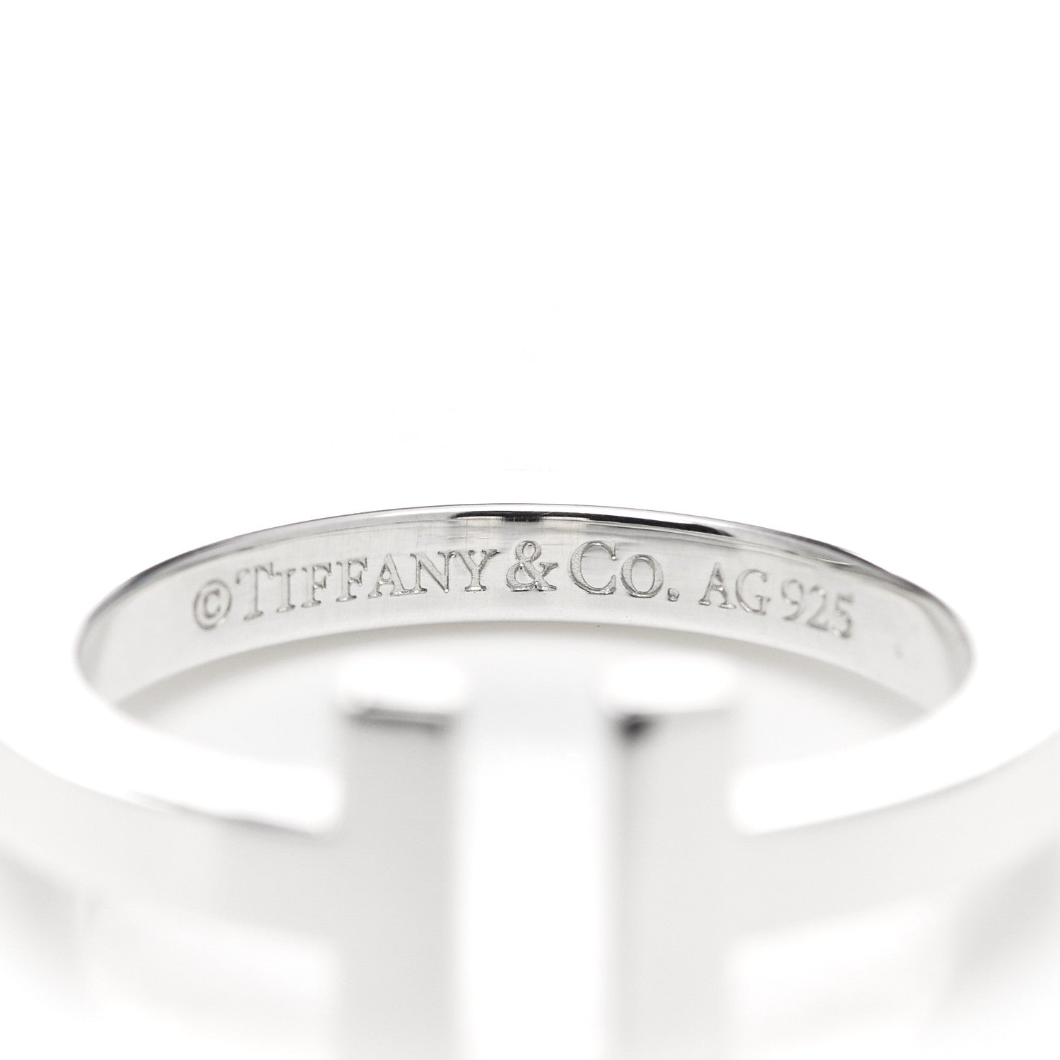 Tiffany Sterling Silver T Square Ring 52 6 4 of 4