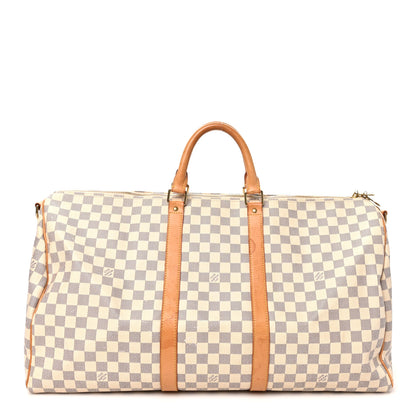 Louis Vuitton Damier Azur Keepall Bandouliere 55 1 of 10