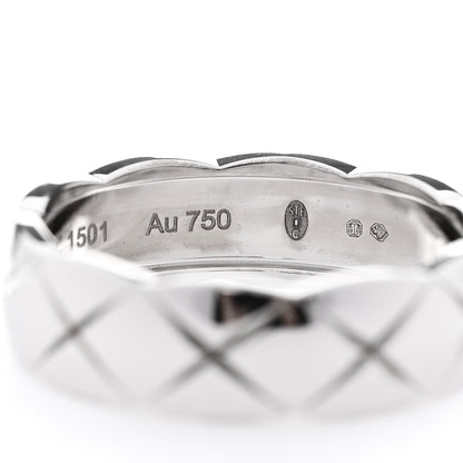Chanel 18K White Gold Small Coco Crush Ring 62 10 5 of 7