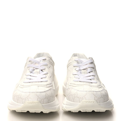 Gucci GG Supreme Monogram Womens Rhyton Sneakers 39 White 2 of 9