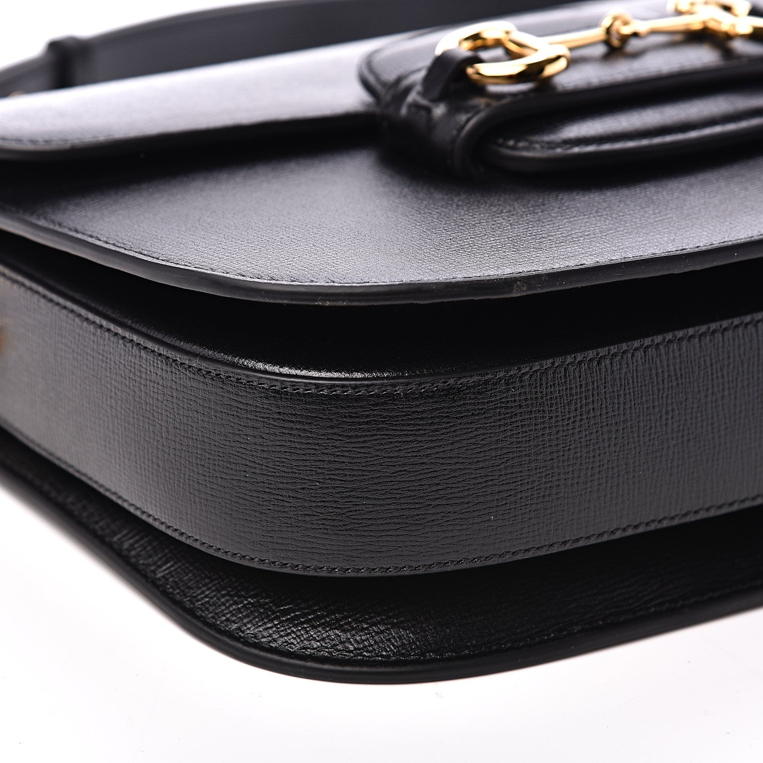 Gucci Azalea Calfskin Horsebit 1955 Shoulder Bag Black 8 of 11