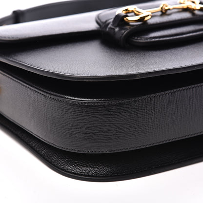 Gucci Azalea Calfskin Horsebit 1955 Shoulder Bag Black 8 of 11