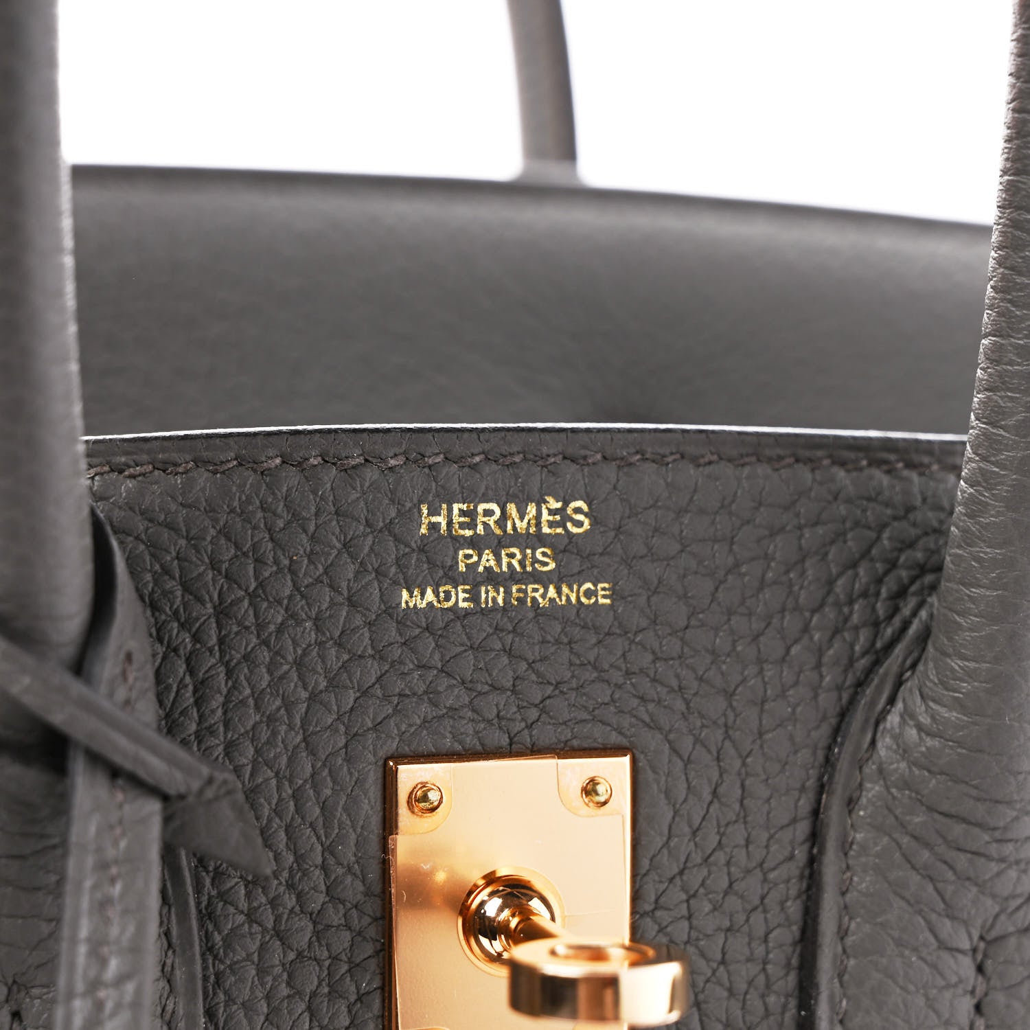 Hermes Togo Birkin 25 Etain 6 of 9