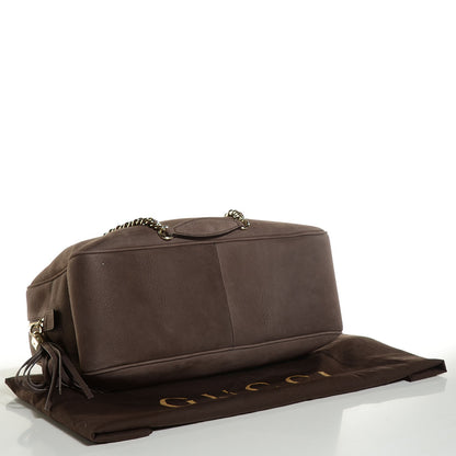 Gucci Vitello Range Medium Soho Bowler Grey Field 4 of 9