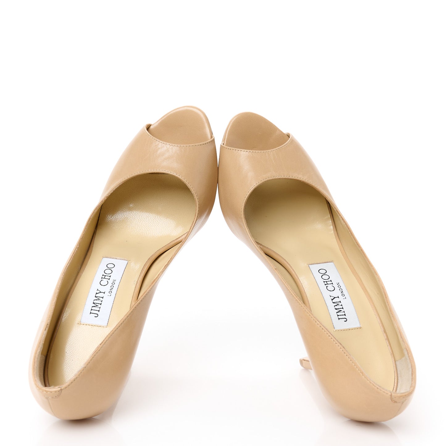 Kid Luna 110 Platform Peep Toe Pumps 36.5 Nude