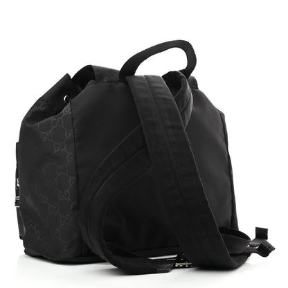 Gucci Nylon Monogram Small Single Buckle Backpack Black 3 of 10