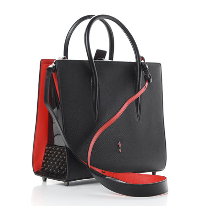 Christian Louboutin Calfskin Empire Patent Studded Medium Paloma Black 3 of 14