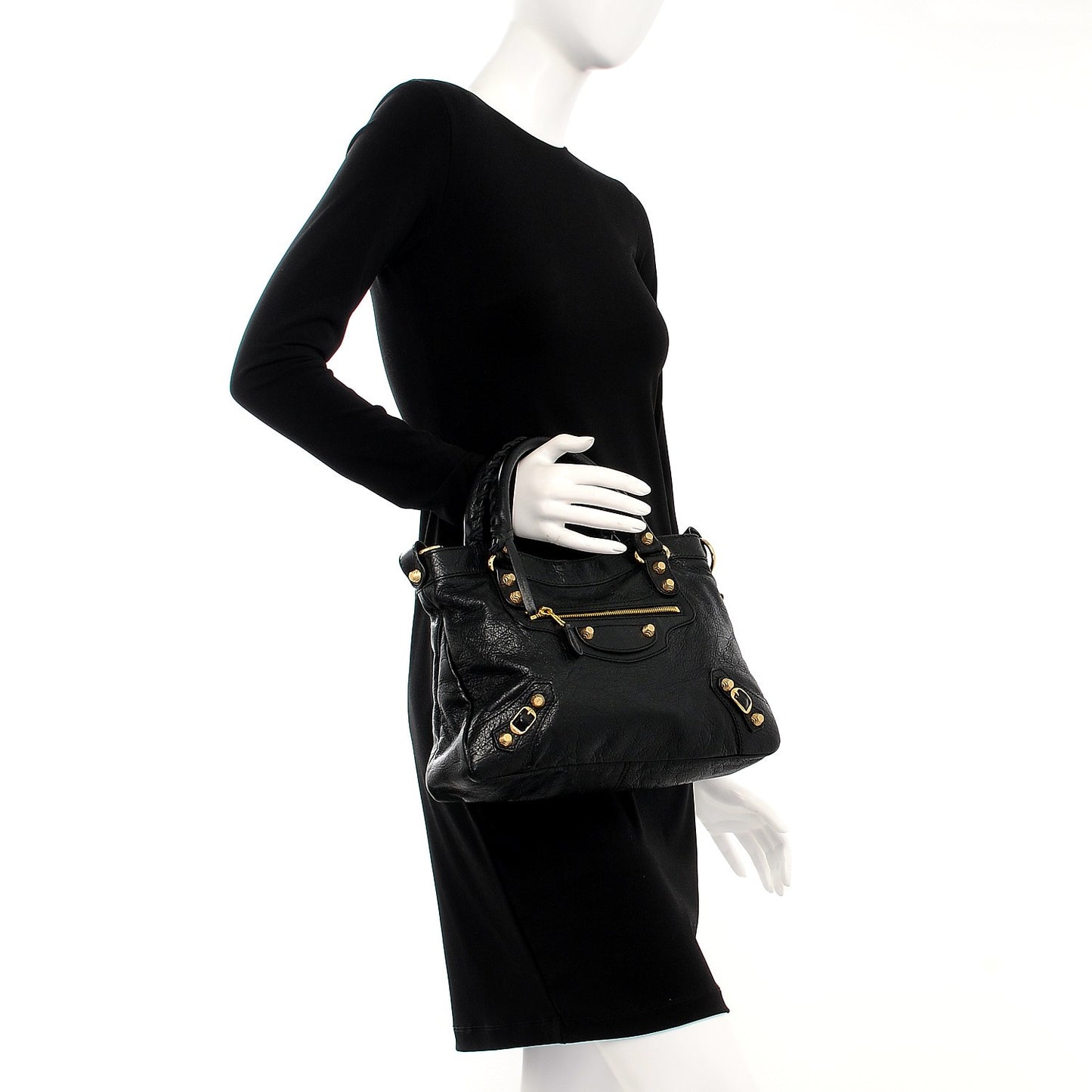 Agneau Giant 12 Gold Hardware Town Black