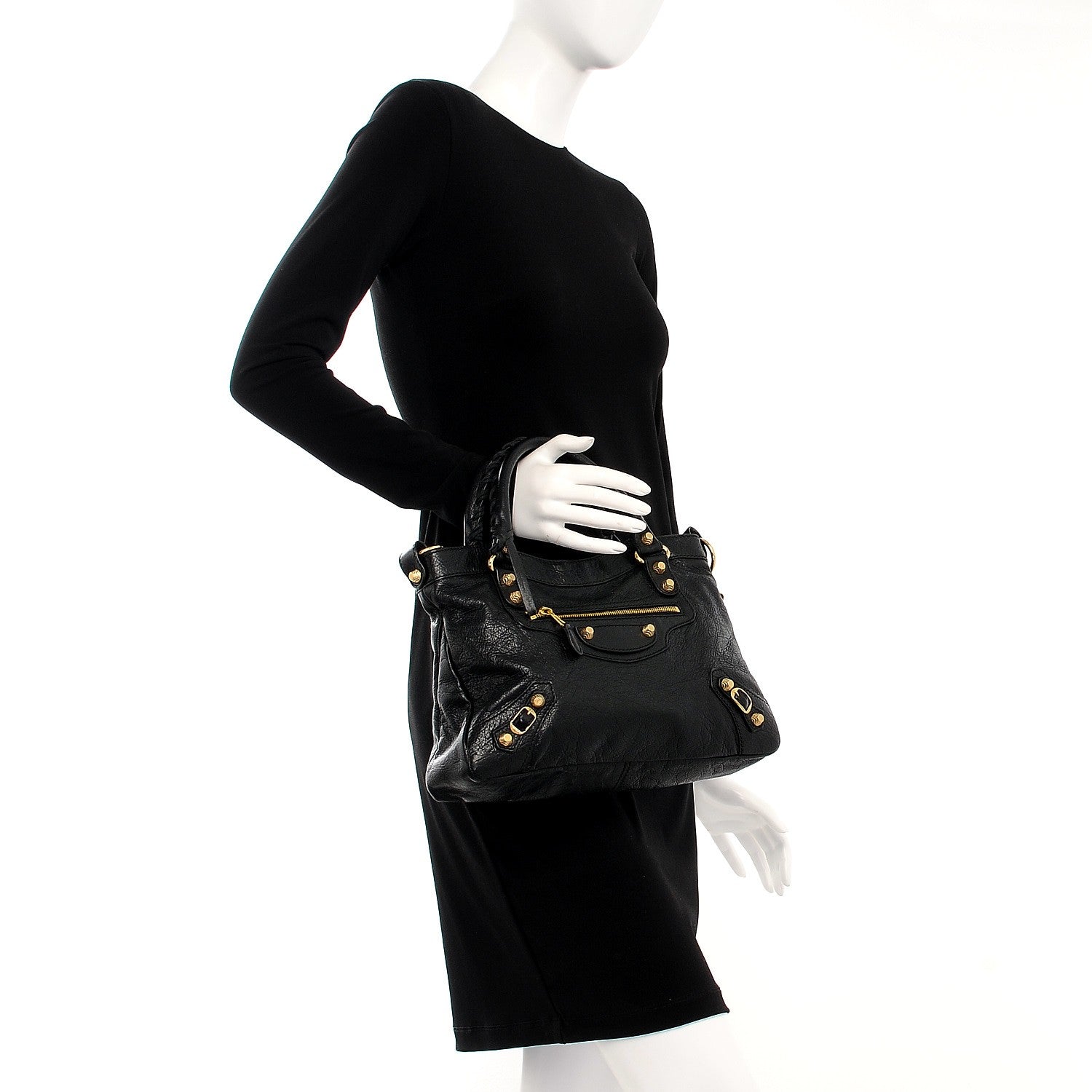 Balenciaga Agneau Giant 12 Gold Hardware Town Black 3 of 8