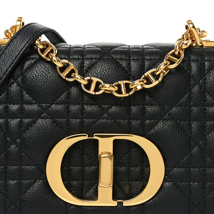 Christian Dior Calfskin Cannage Small Caro Bag Black 8 of 10