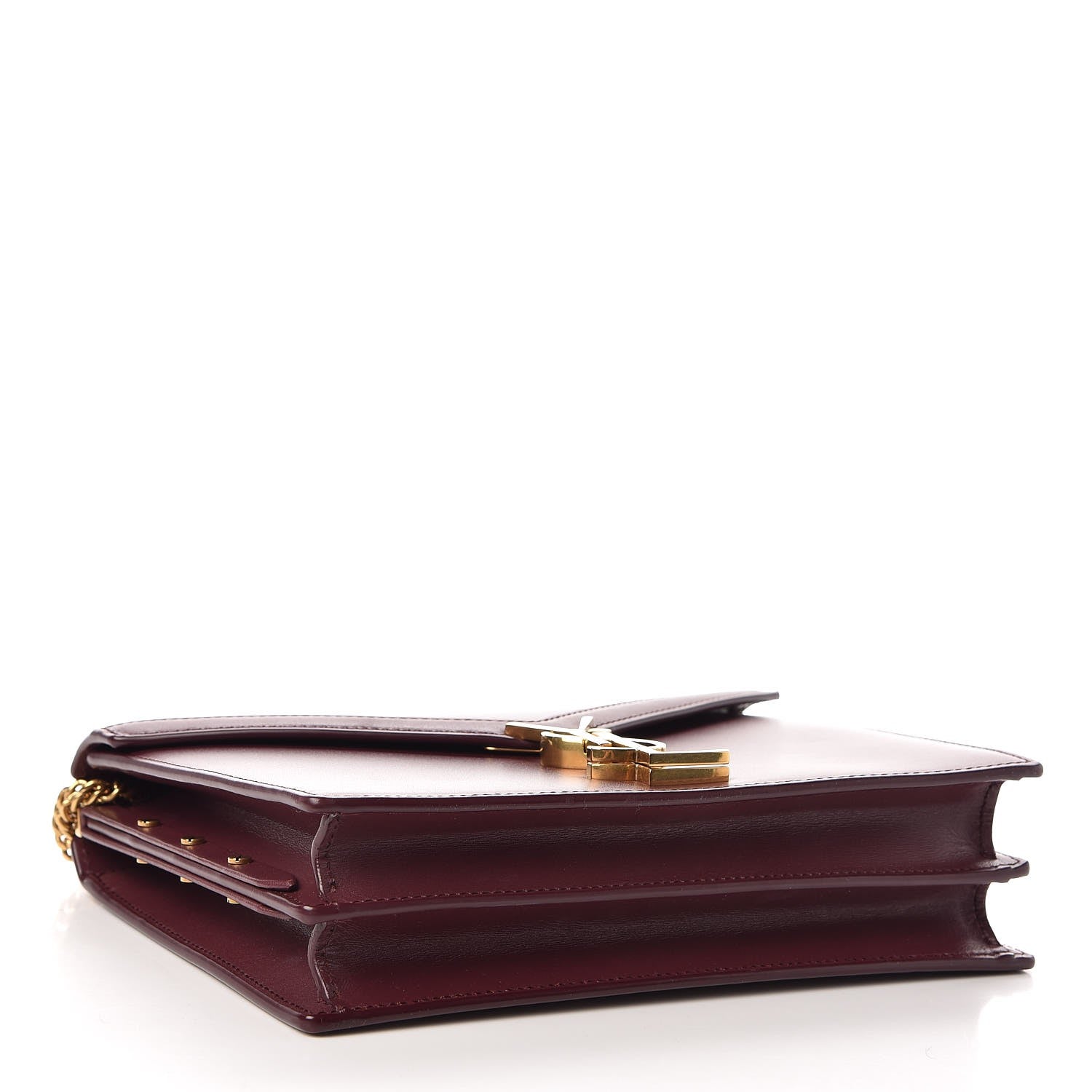 Saint Laurent Calfskin Monogram Marceau Crossbody Bag Rouge Legion 4 of 8