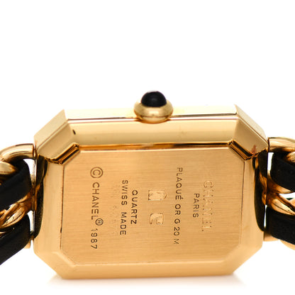 Chanel Stainless Steel Lambskin 20mm Chain Premiere Quartz Watch Gold M 4 of 4