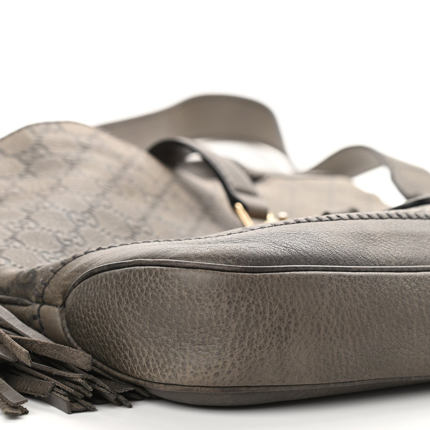 Guccissima Medium New Jackie Shoulder Bag Olive Green