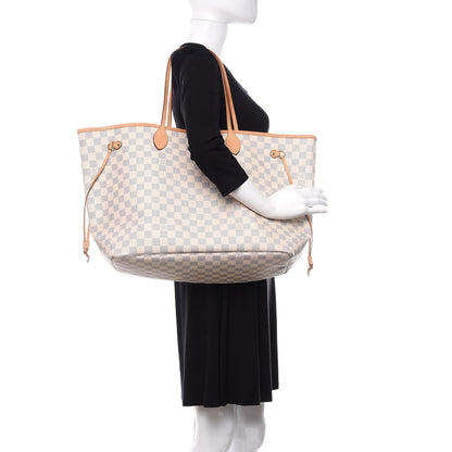 Louis Vuitton Damier Azur Neo Neverfull GM Rose Ballerine 2 of 9
