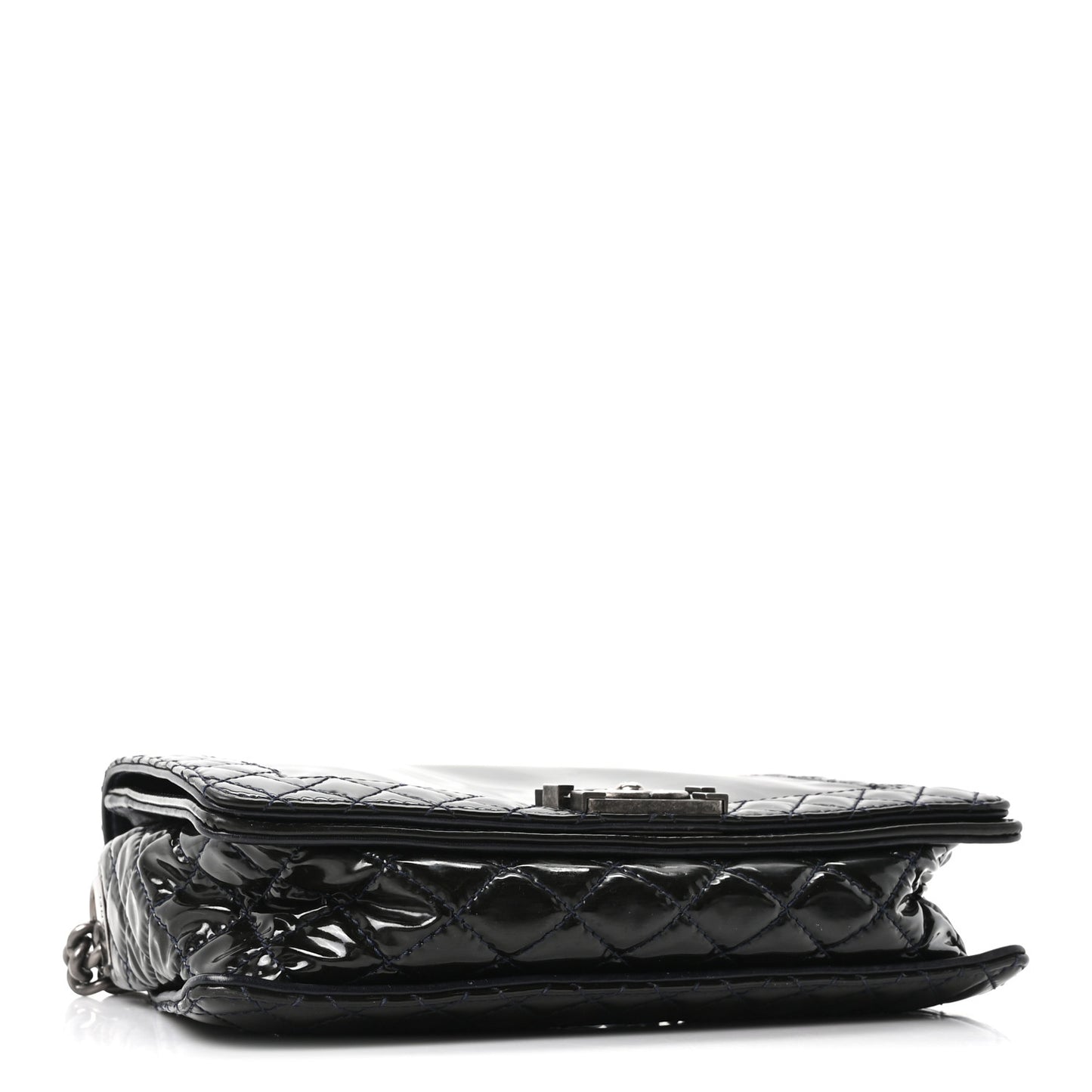 Patent New Medium Boy Reverso Flap Black