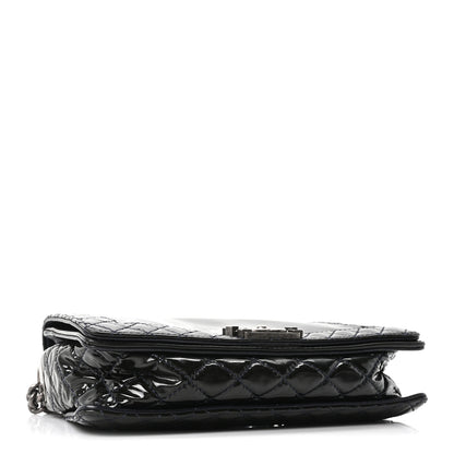Chanel Patent New Medium Boy Reverso Flap Black 4 of 10