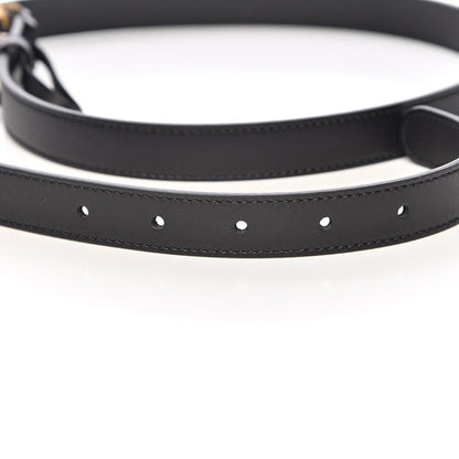Gucci Calfskin Pearl Double G 20mm Belt 100 40 Black Cream 5 of 6