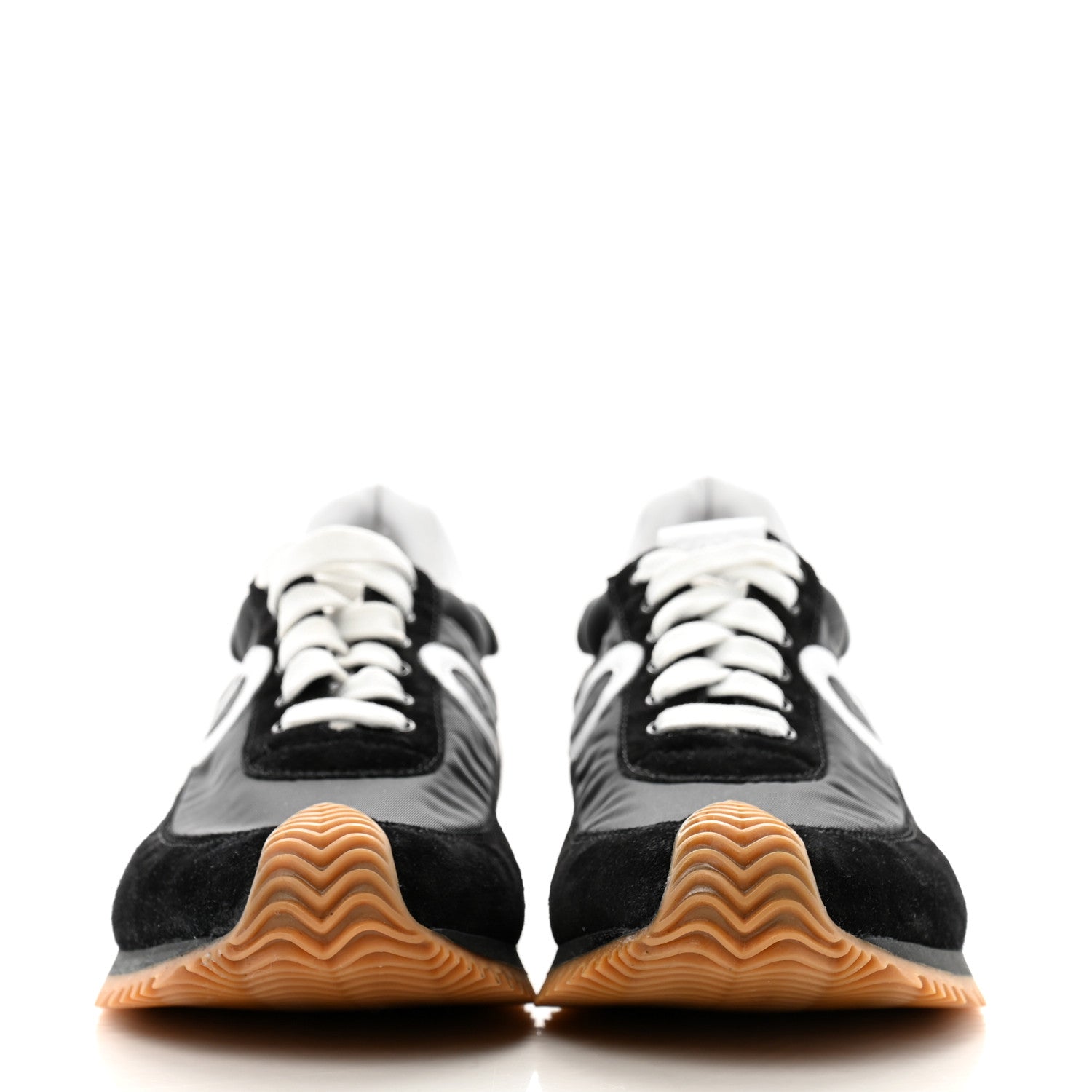 Loewe Nylon Suede Flow Runners Sneakers 41 Black 3 of 12