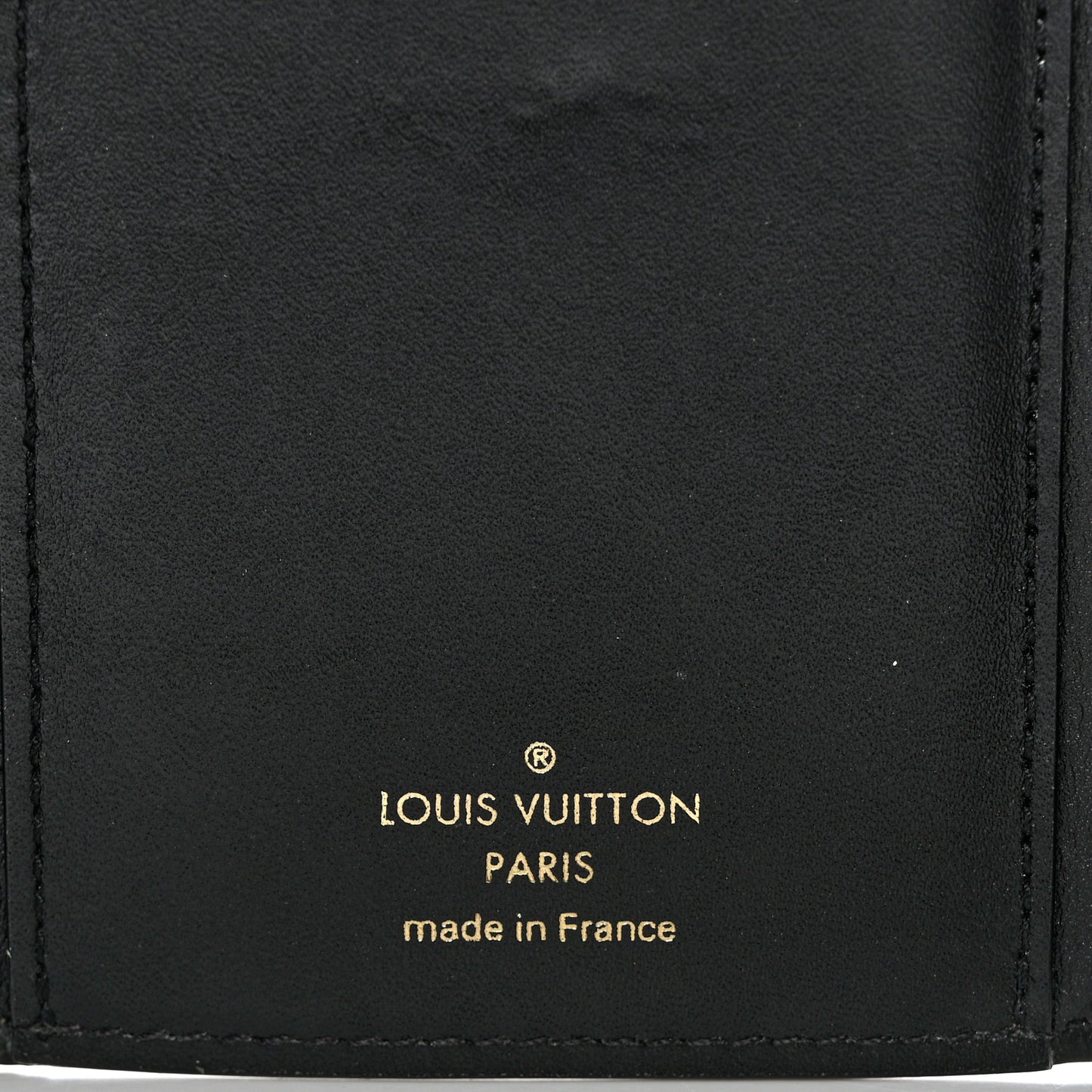 Monogram Flower Lock Compact Wallet Black