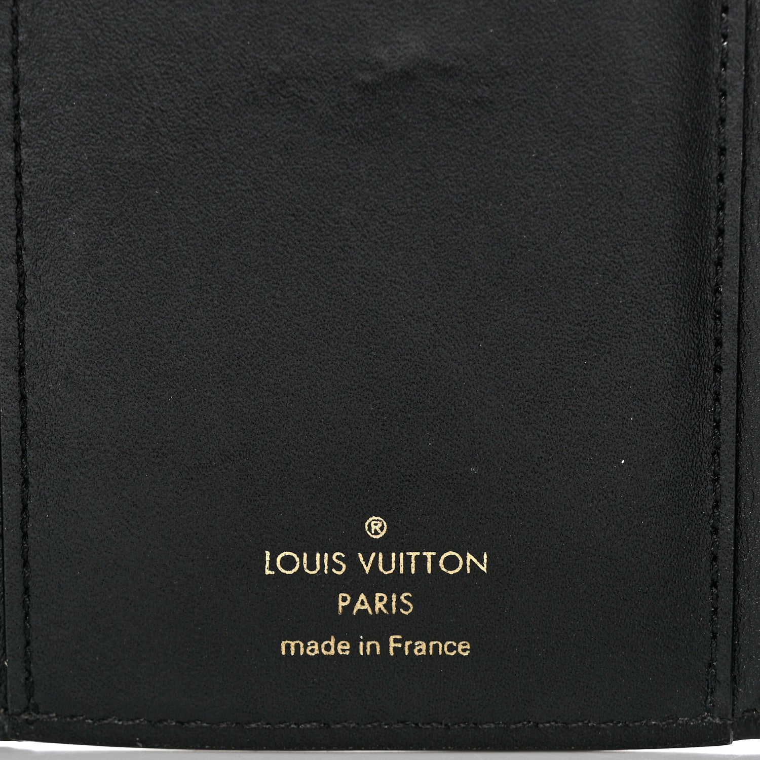 Louis Vuitton Monogram Flower Lock Compact Wallet Black 6 of 12