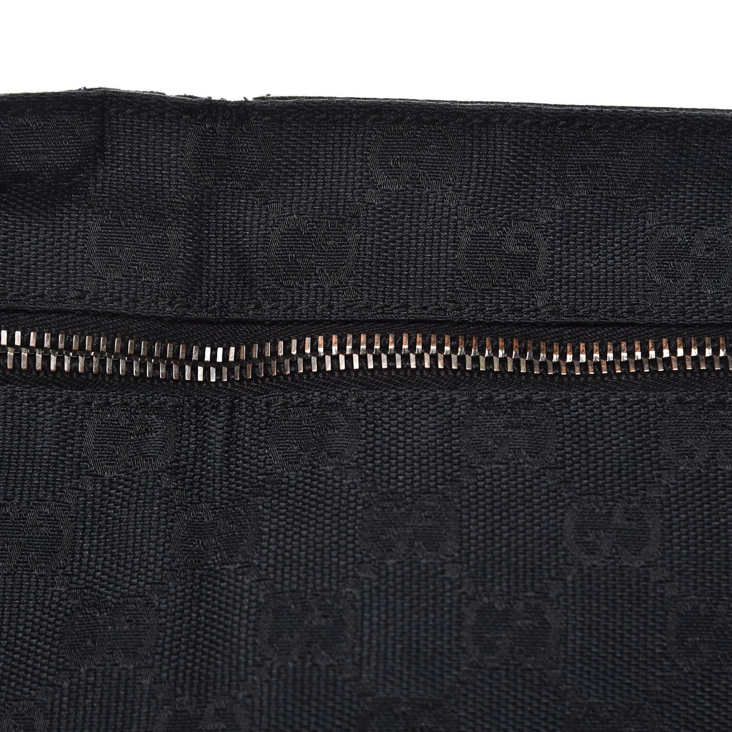 GG Monogram Double Pocket Belt Bag Black