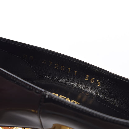 Saint Laurent Patent Opyum 110 Pumps 36.5 Black Gold 8 of 8