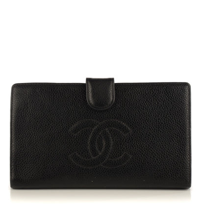 Chanel Caviar CC French Wallet Black 1 of 8