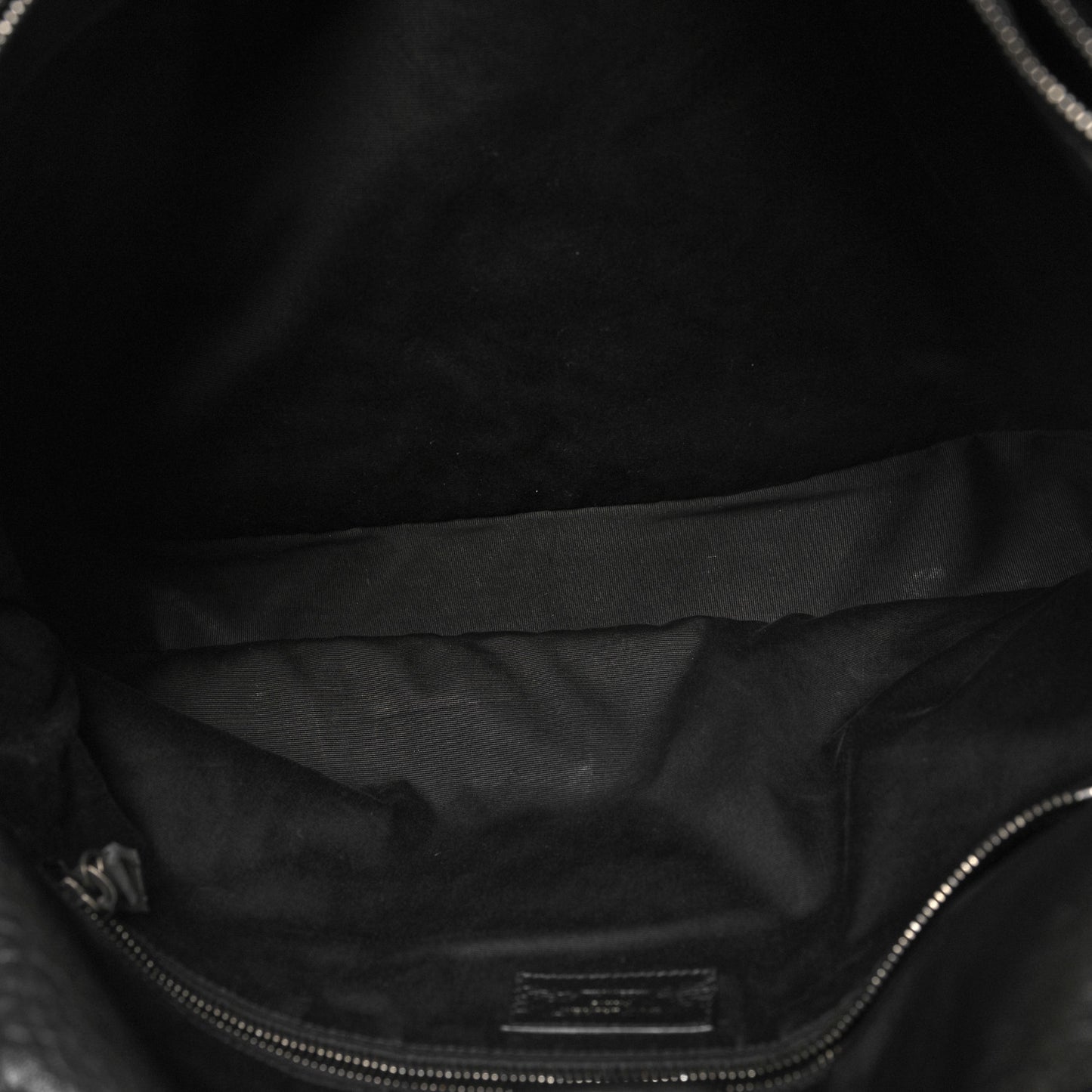 Grained Lambskin Monogram Oversized Niki Chain Satchel Black