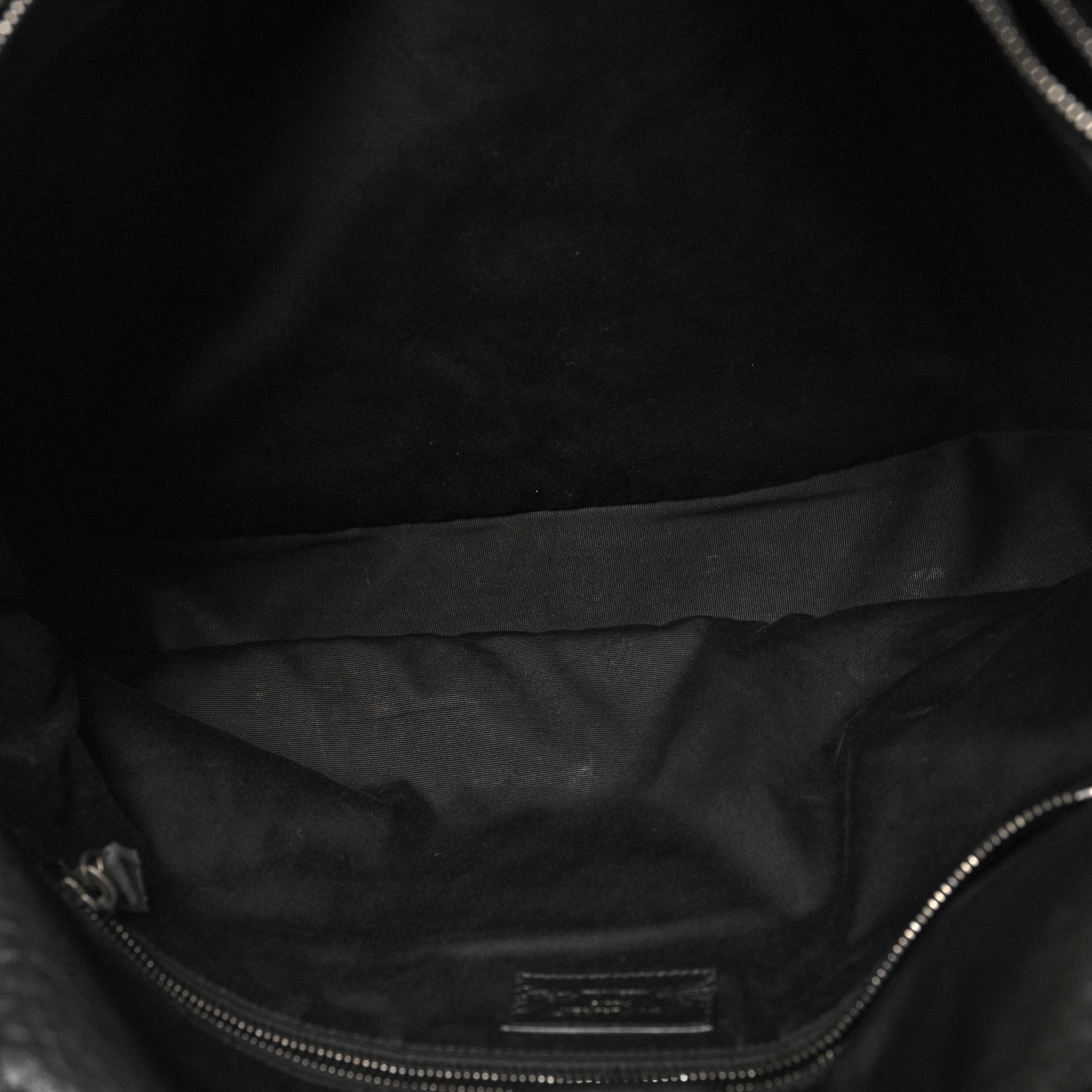 Saint Laurent Grained Lambskin Monogram Oversized Niki Chain Satchel Black 6 of 14