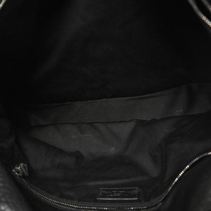 Saint Laurent Grained Lambskin Monogram Oversized Niki Chain Satchel Black 6 of 14
