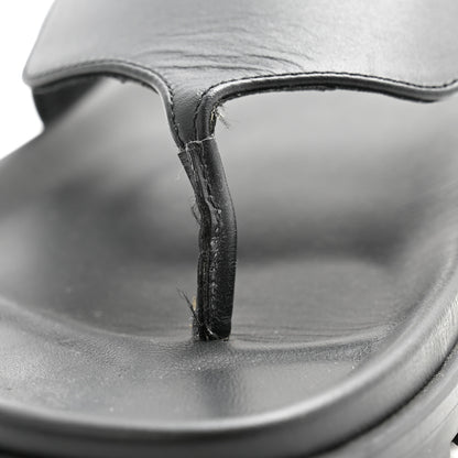 Hermes Calfskin Womens Empire Sandals 40.5 Black 10 of 11